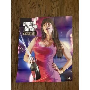 Grand Theft Auto Episodes from Liberty City Map Poster OEM 21x26 Rockstar GTA